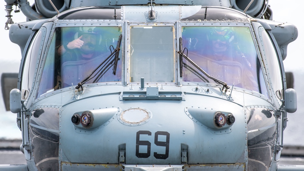 USS Charleston Sailors Conduct Flight Operations