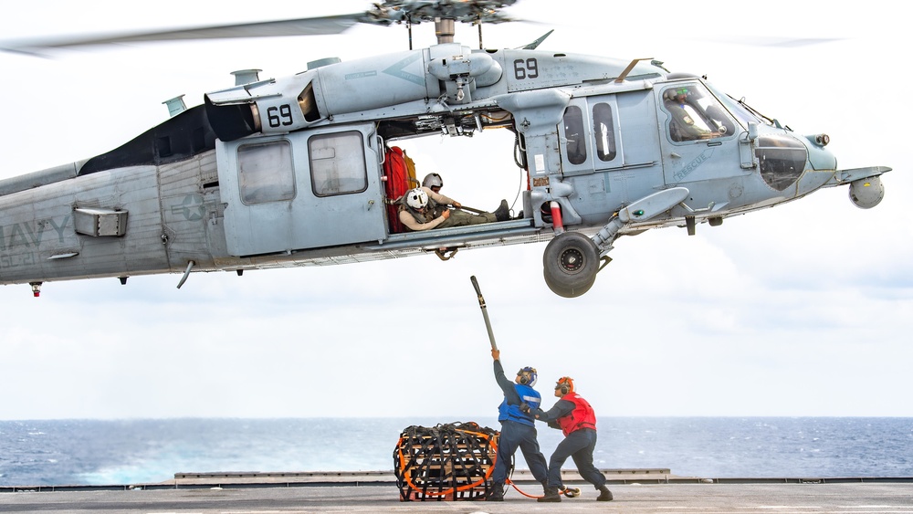 USS Charleston Sailors Conduct Flight Operations