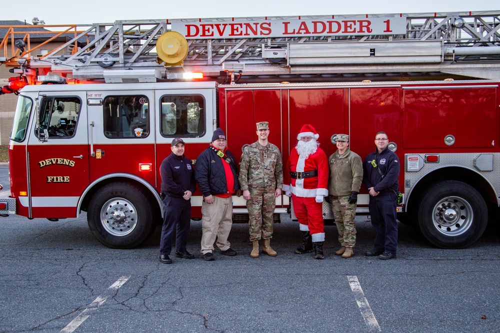 Santa comes to Fort Devens