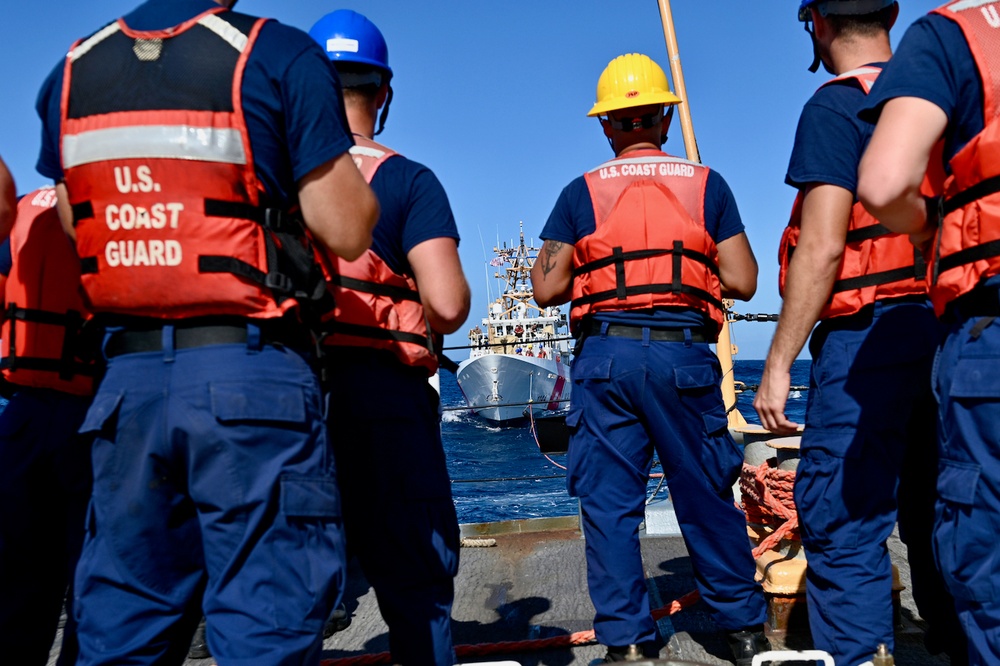 USCGC Thetis trains with fast response cutters