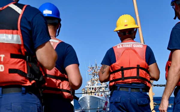 USCGC Thetis trains with fast response cutters