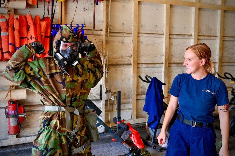 CBRN training on Thetis