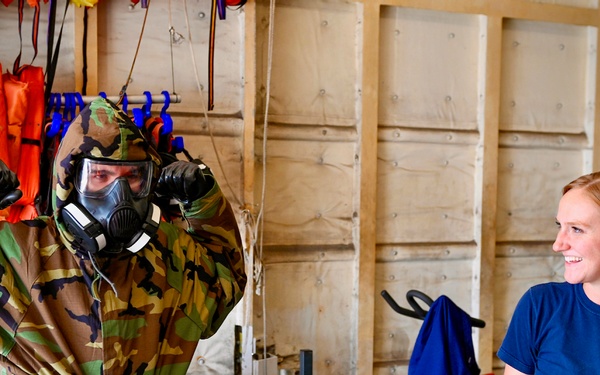 CBRN training on Thetis