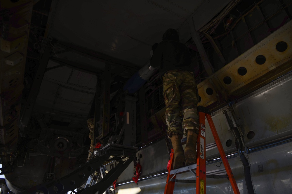 Loading Bombs onto a B-52H Stratofortress