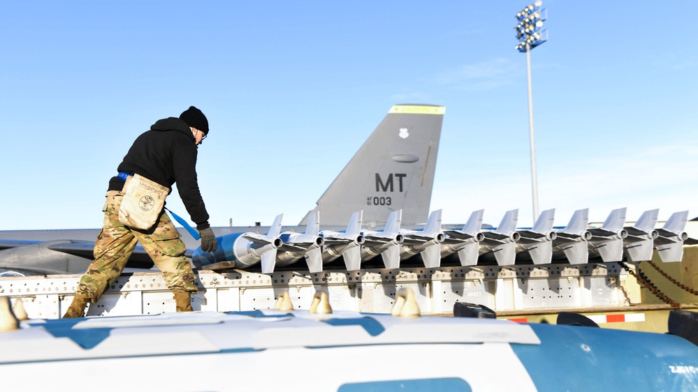 Loading Bombs onto a B-52H Stratofortress
