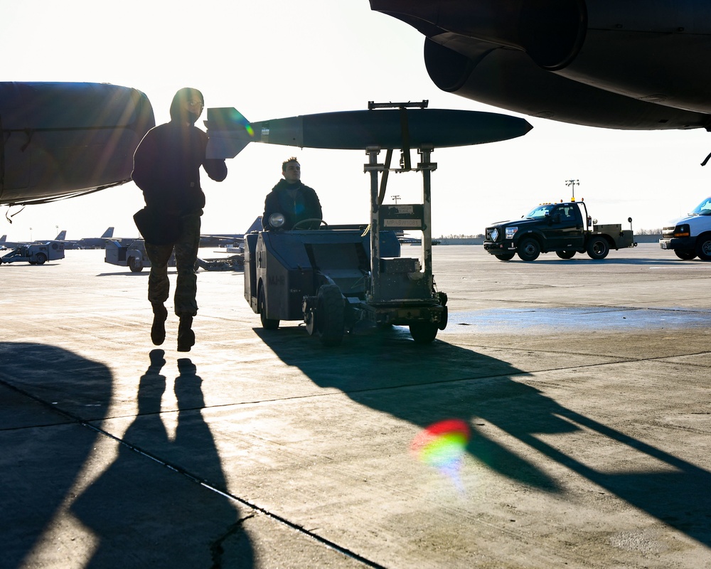 Loading Bombs onto a B-52H Stratofortress