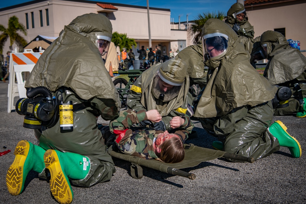 45th Medical Group Holds CBRN Response Exercise