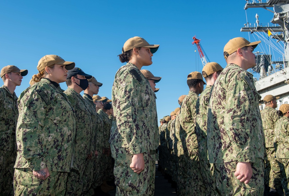 USS Ronald Reagan (CVN 76) Frocking Ceremony