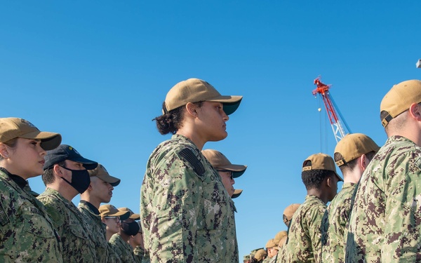 USS Ronald Reagan (CVN 76) Frocking Ceremony