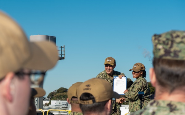 USS Ronald Reagan (CVN 76) Frocking Ceremony