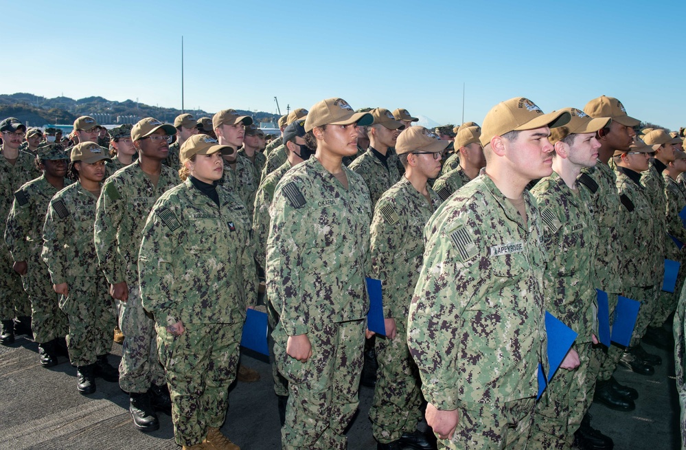 USS Ronald Reagan (CVN 76) Frocking Ceremony