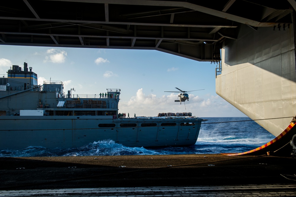 Truman is operating as part of the Harry S. Truman Carrier Strike Group in the Atlantic Ocean in support of naval operations.