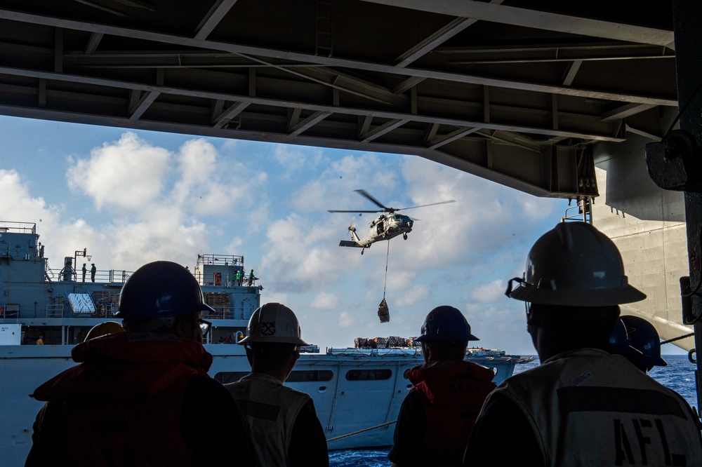 Truman is operating as part of the Harry S. Truman Carrier Strike Group in the Atlantic Ocean in support of naval operations.