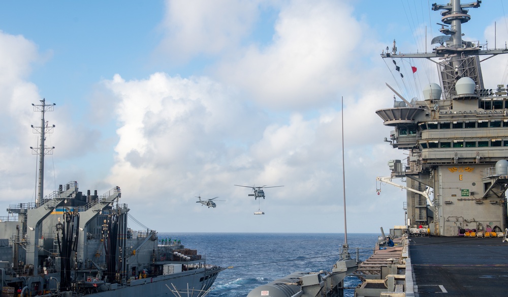 Truman is operating as part of the Harry S. Truman Carrier Strike Group in the Atlantic Ocean in support of naval operations.