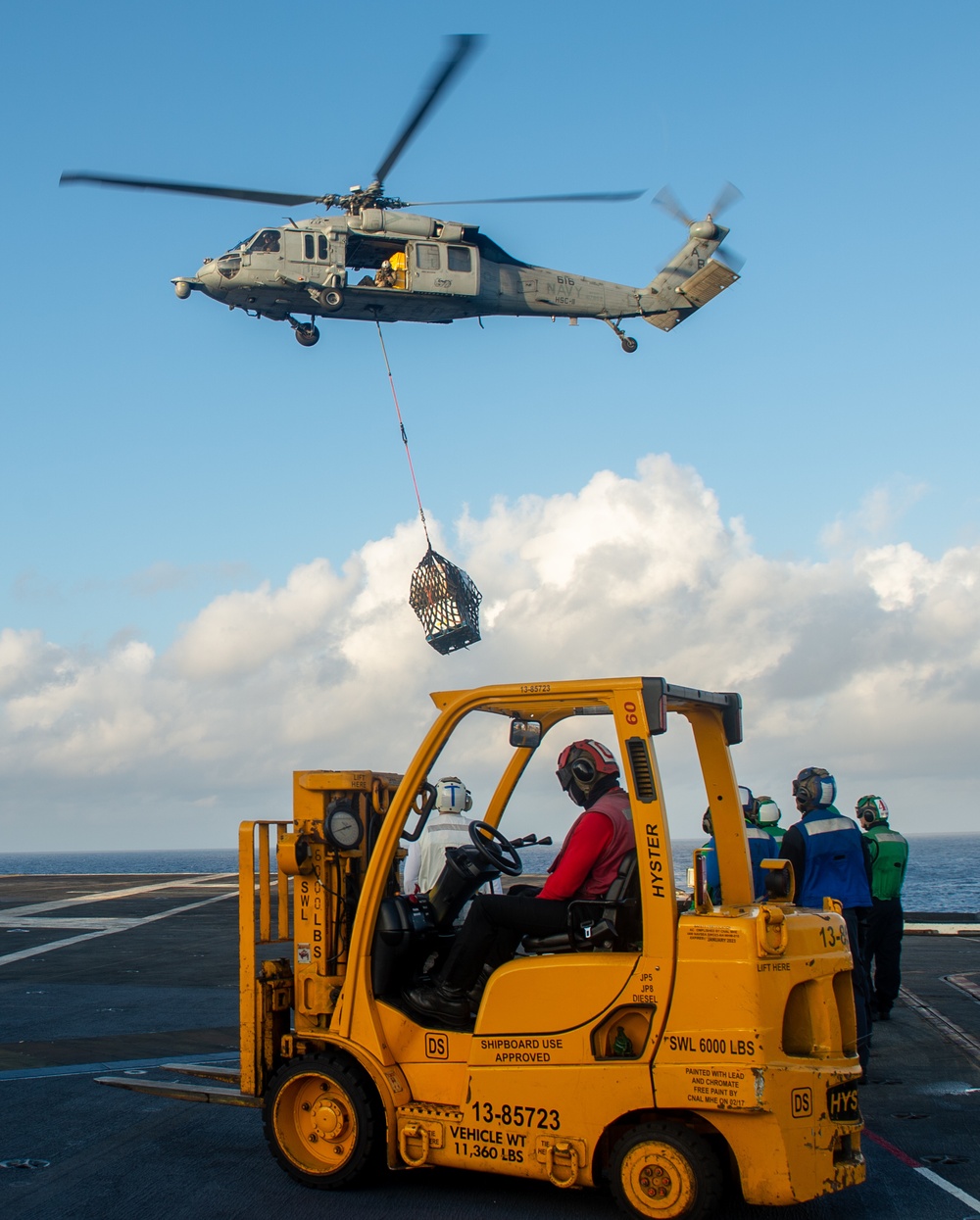 Truman is operating as part of the Harry S. Truman Carrier Strike Group in the Atlantic Ocean in support of naval operations