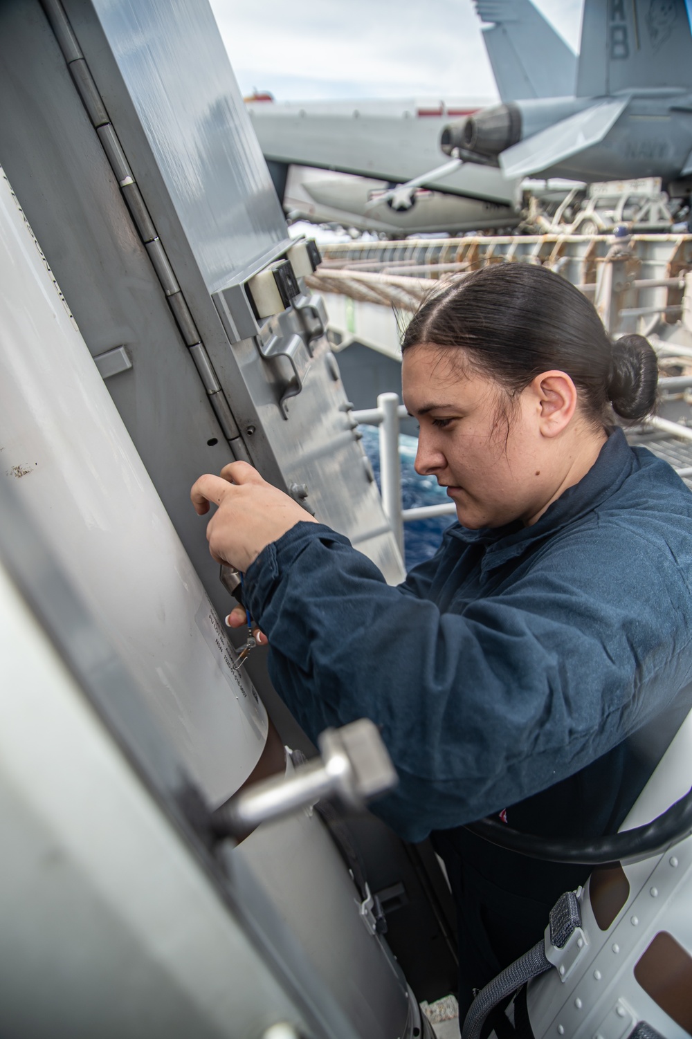 Truman is operating as part of the Harry S. Truman Carrier Strike Group in the Atlantic Ocean in support of naval operations