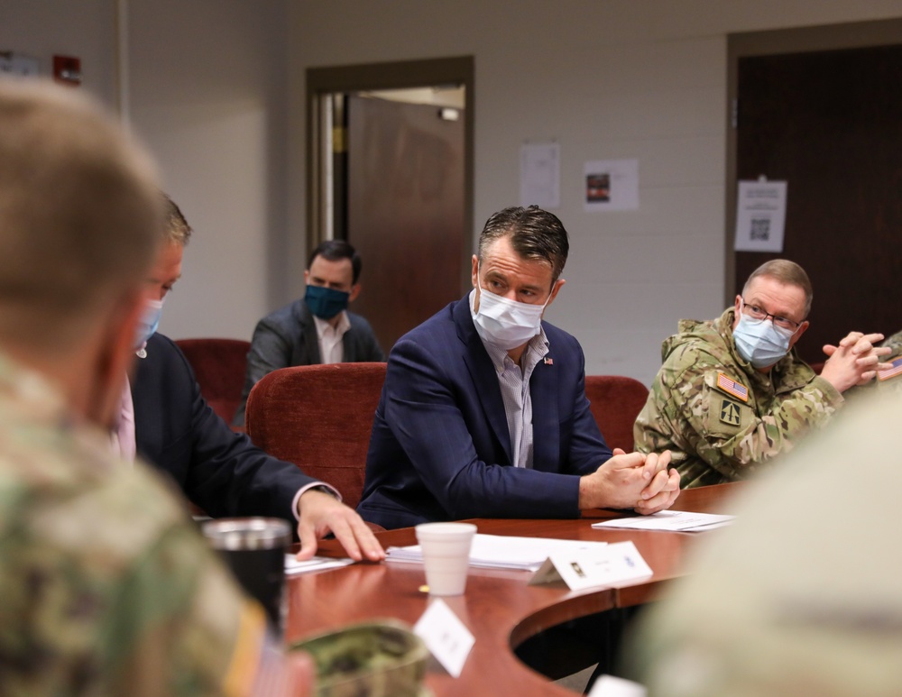 Senator Todd Young visits Camp Atterbury