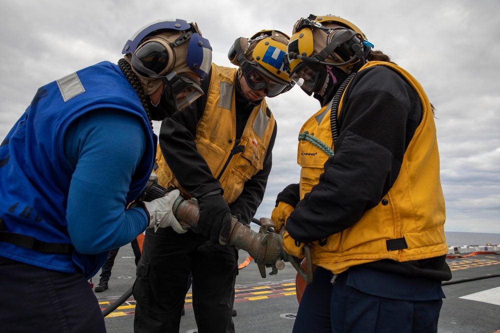 Makin Island Flight Deck Fire Drill