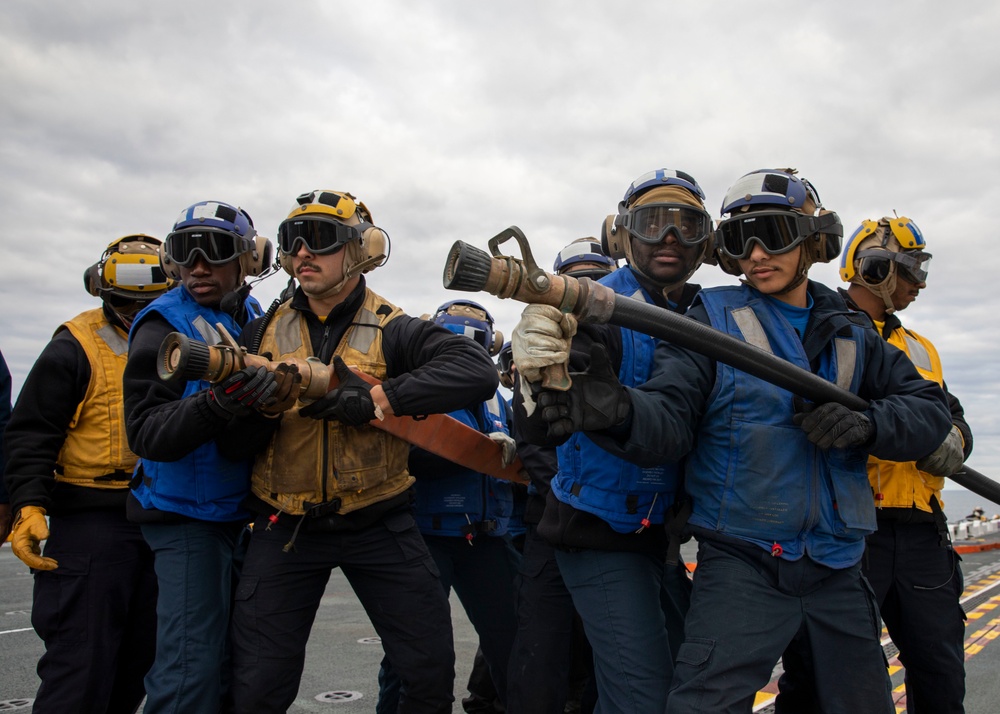 Makin Island Flight Deck Fire Drill