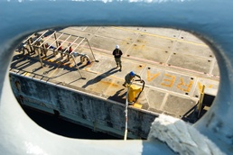 USS Frank Cable Departs Okinawa