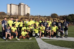 Camp Zama team continues winning streak in annual Army-Navy flag football matchup