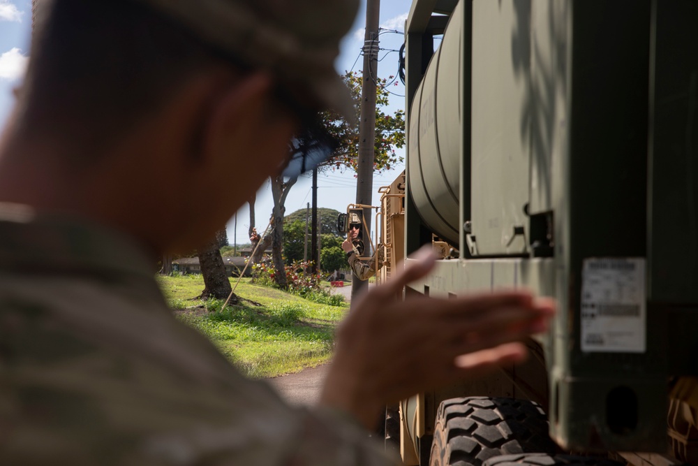 A second source: Service members provide potable water, Manana Housing