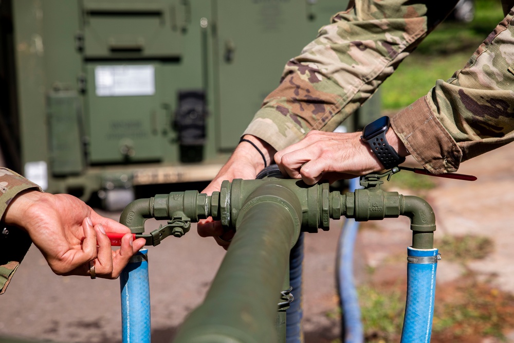 A second source: Service members provide potable water, Manana Housing