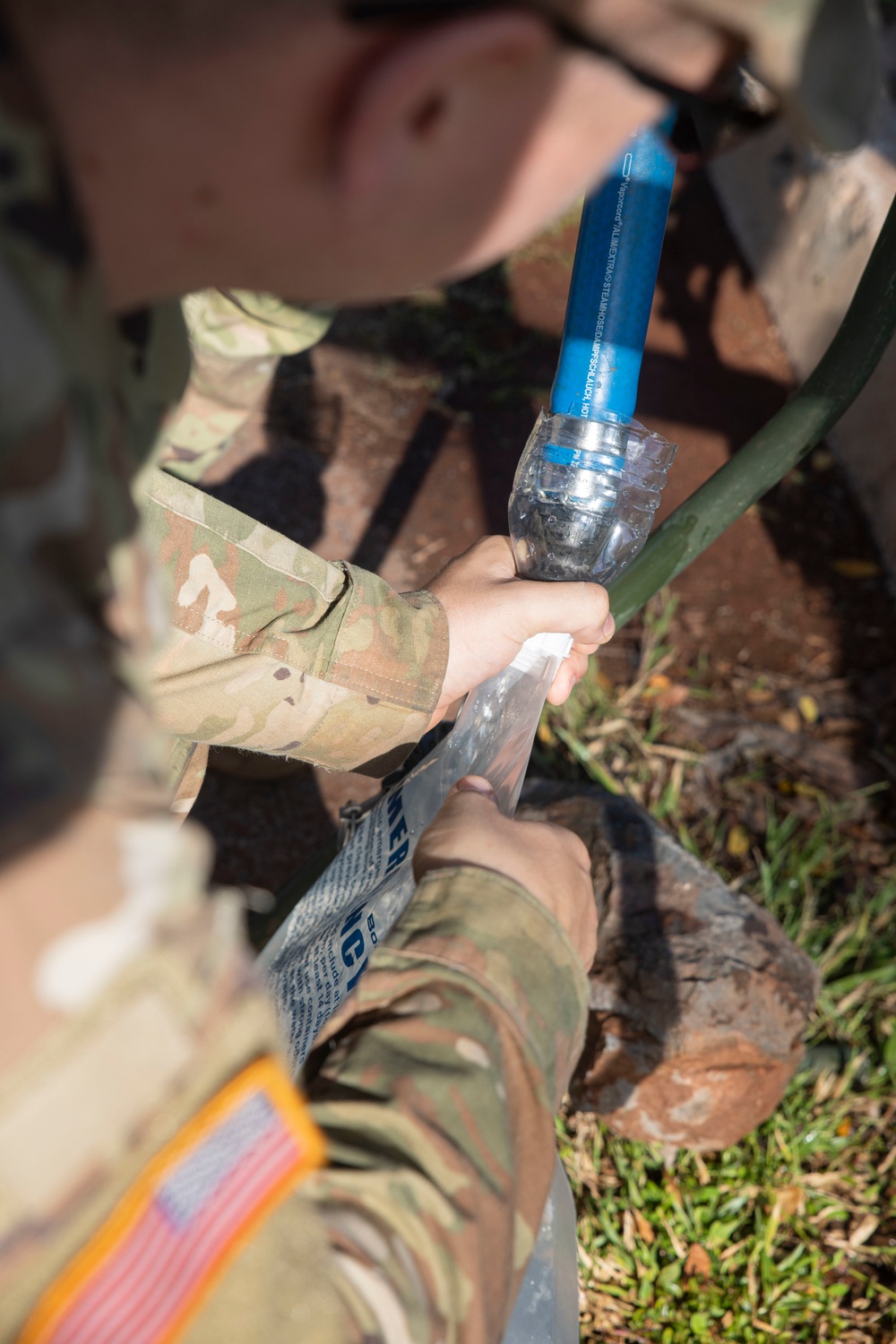 A second source: Service members provide potable water, Manana Housing