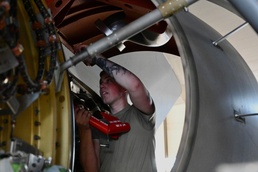 Teamwork and elbow grease: 521st AMOW and 436th AMXS Airmen conduct first OCONUS C-5M engine change