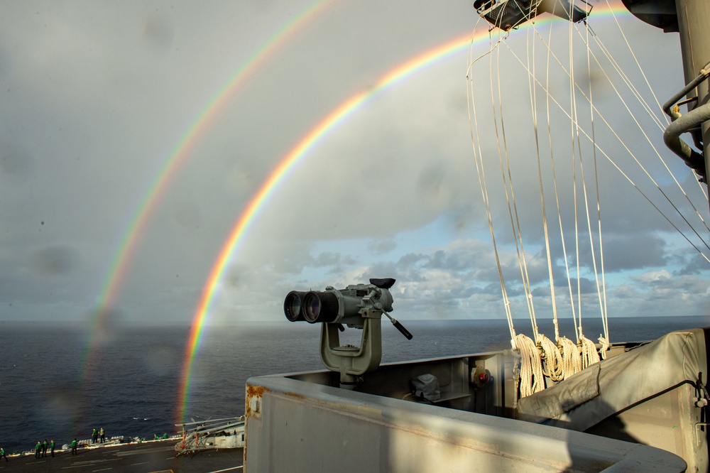 The Harry S. Truman Carrier Strike Group is on a scheduled deployment in the U.S. Sixth Fleet area of operations.