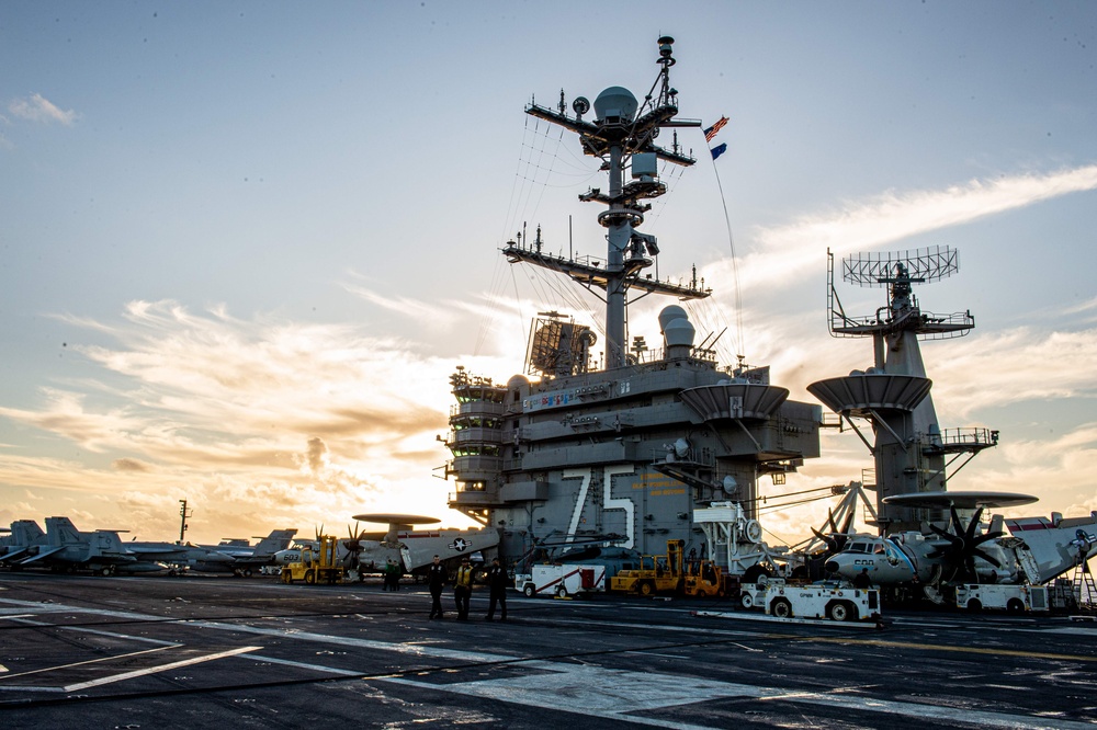 The Harry S. Truman Carrier Strike Group is on a scheduled deployment in the U.S. Sixth Fleet area of operations.