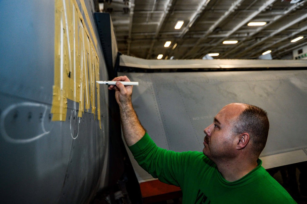 Truman is operating as part of the Harry S. Truman Carrier Strike Group  in the Atlantic Ocean in support of naval operations to maintain maritime stability and security.