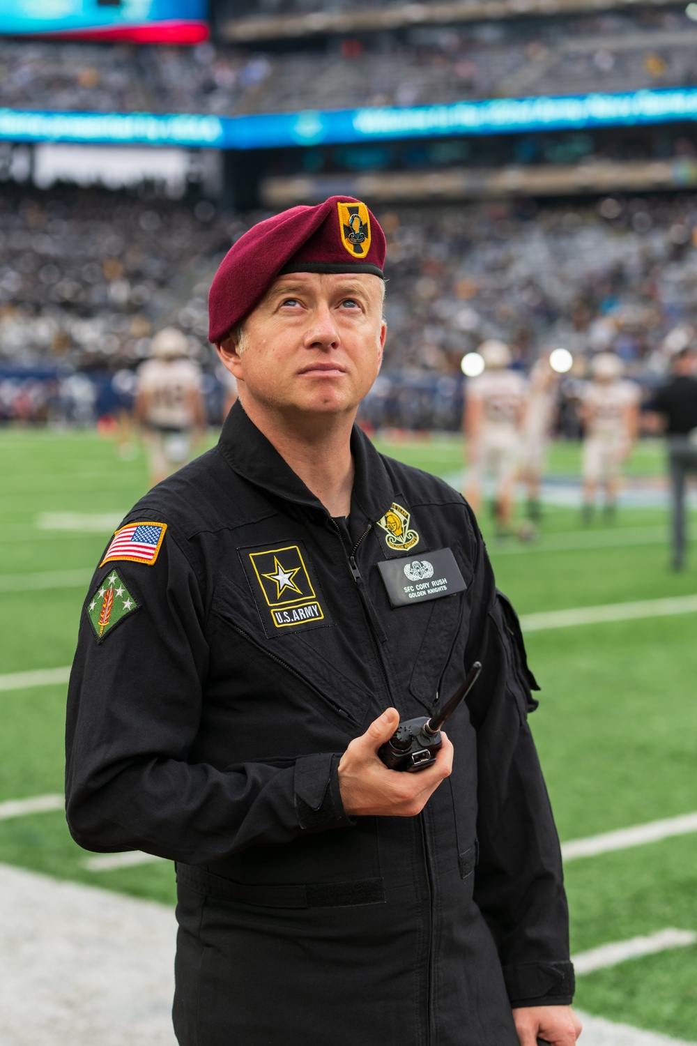 U.S. Army Golden Knights are behind the scenes for the annual Army Navy Game.