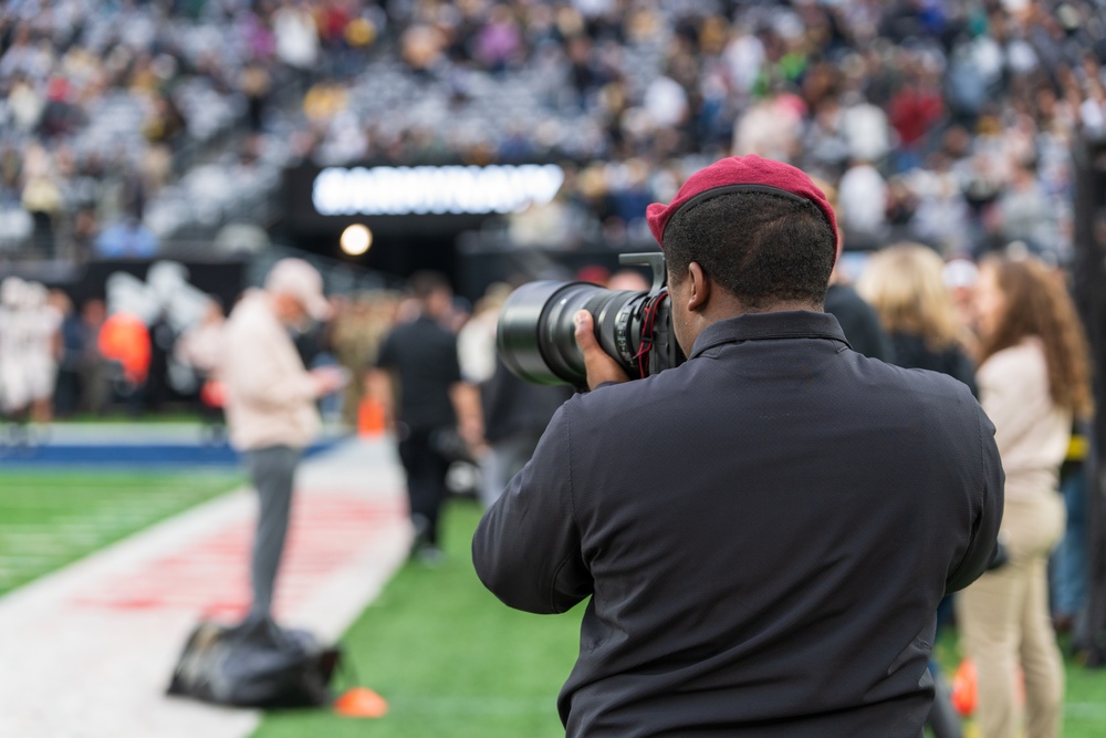 U.S. Army Golden Knights are behind the scenes for the annual Army Navy Game