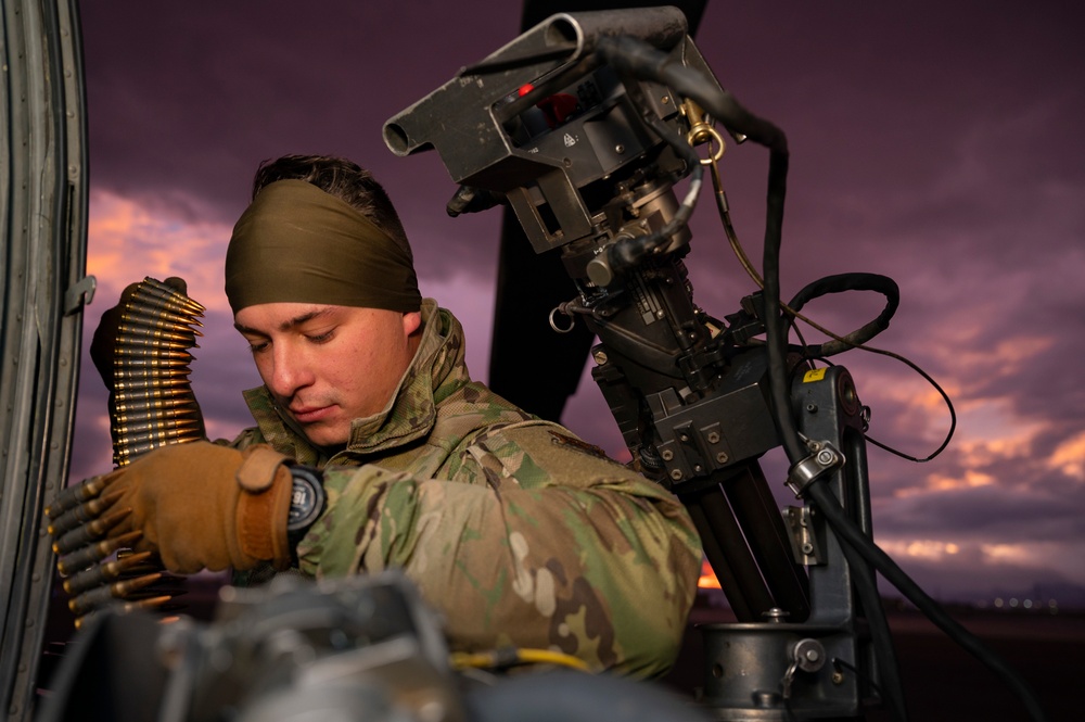 The 66th Rescue Squadron perform training ops. at Nellis AFB