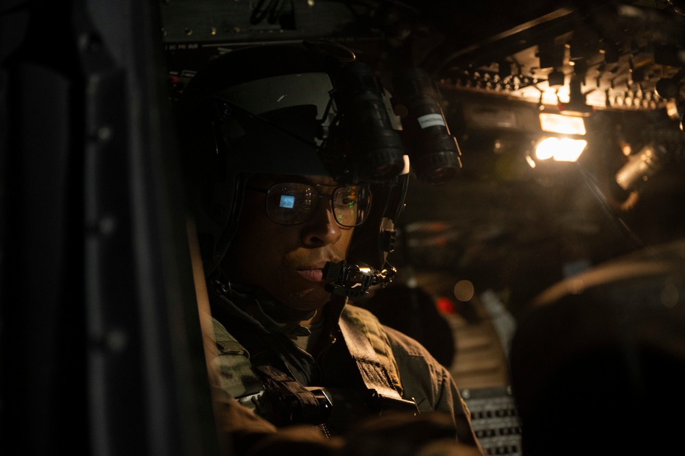 The 66th Rescue Squadron perform training ops. at Nellis AFB