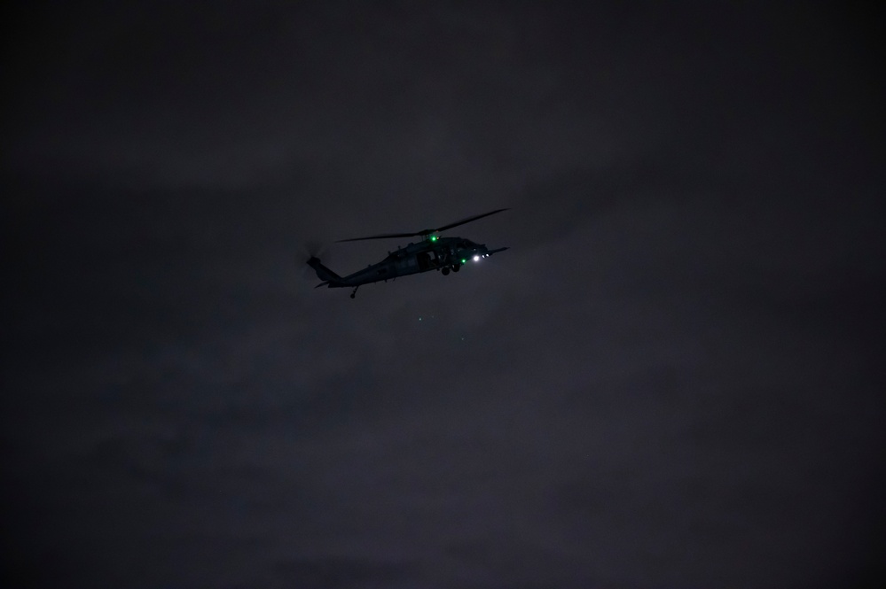 The 66th Rescue Squadron perform training ops. at Nellis AFB