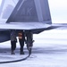 525h Fighter Squadron shows off F-22 Raptor refuel capabilities