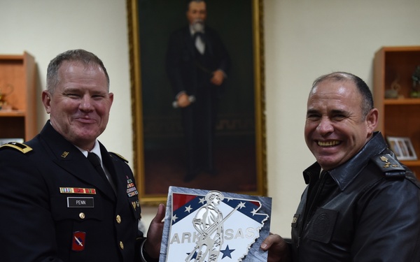 ARNG Key Leader Engagement with Guatemalan leadership