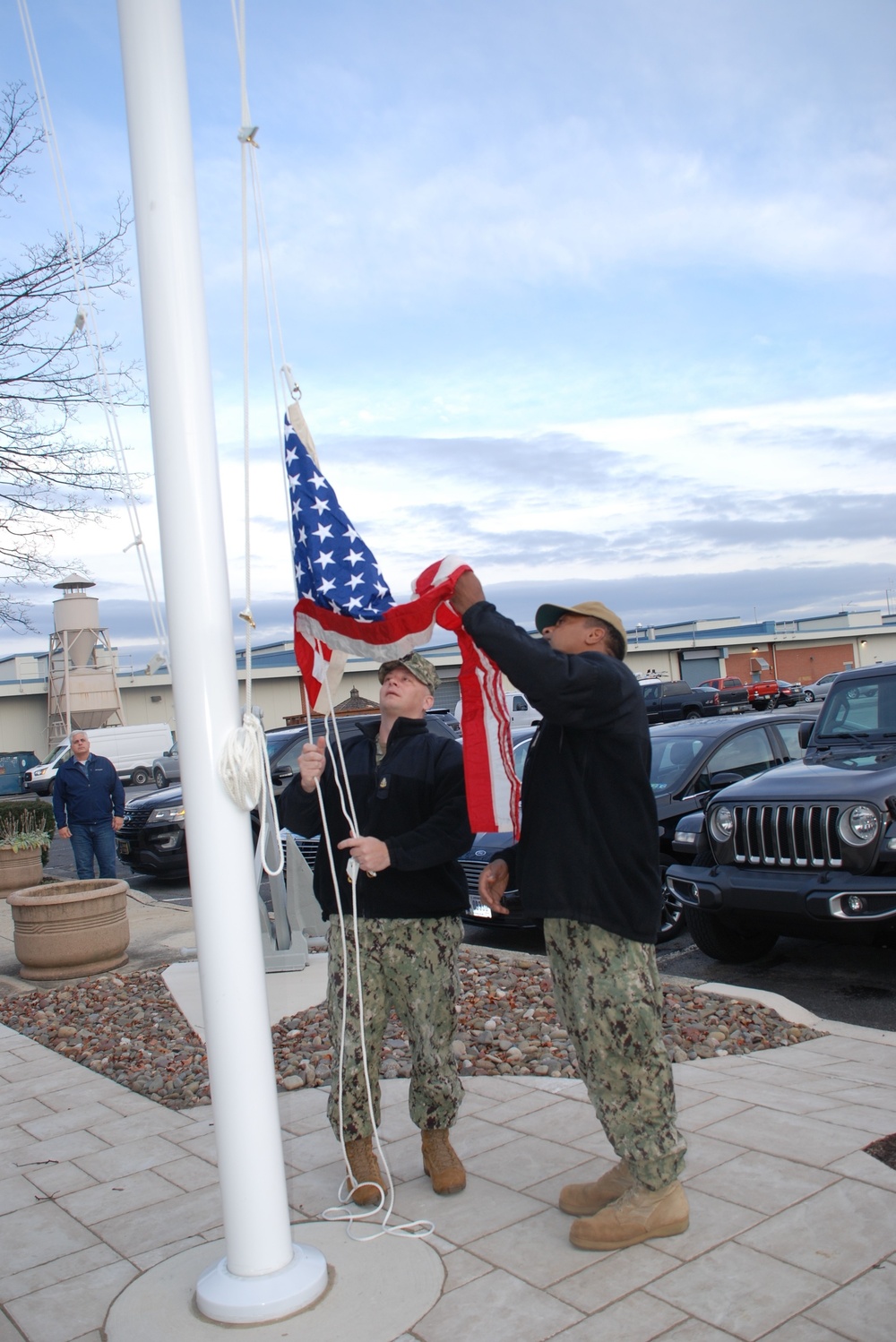 Christening New Flag Pole