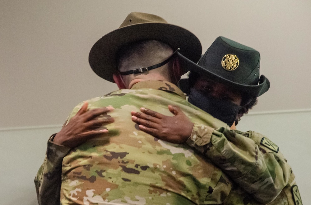USASSD celebrate Drill Sgt. Blanton's promotion