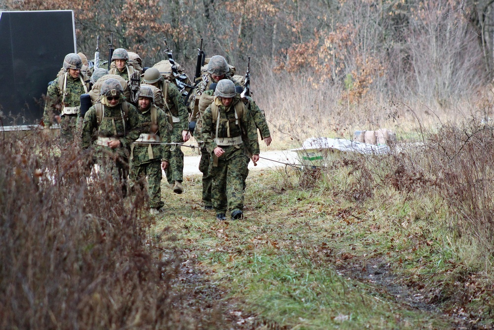 Marines train in Fort McCoy's Cold-Weather Operations Course