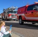 Holiday parade in Buckley Family housing