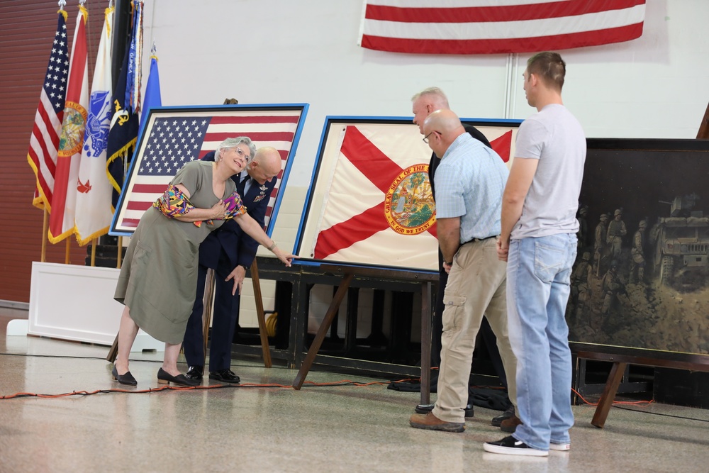 53rd IBCT receives memorial flag honoring fallen comrade