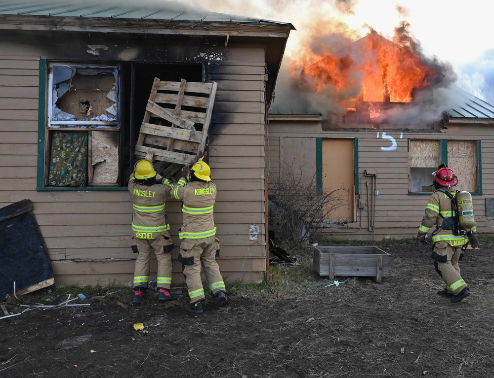 Kingsley Fire Department partners  with community for local “Burn to Learn”