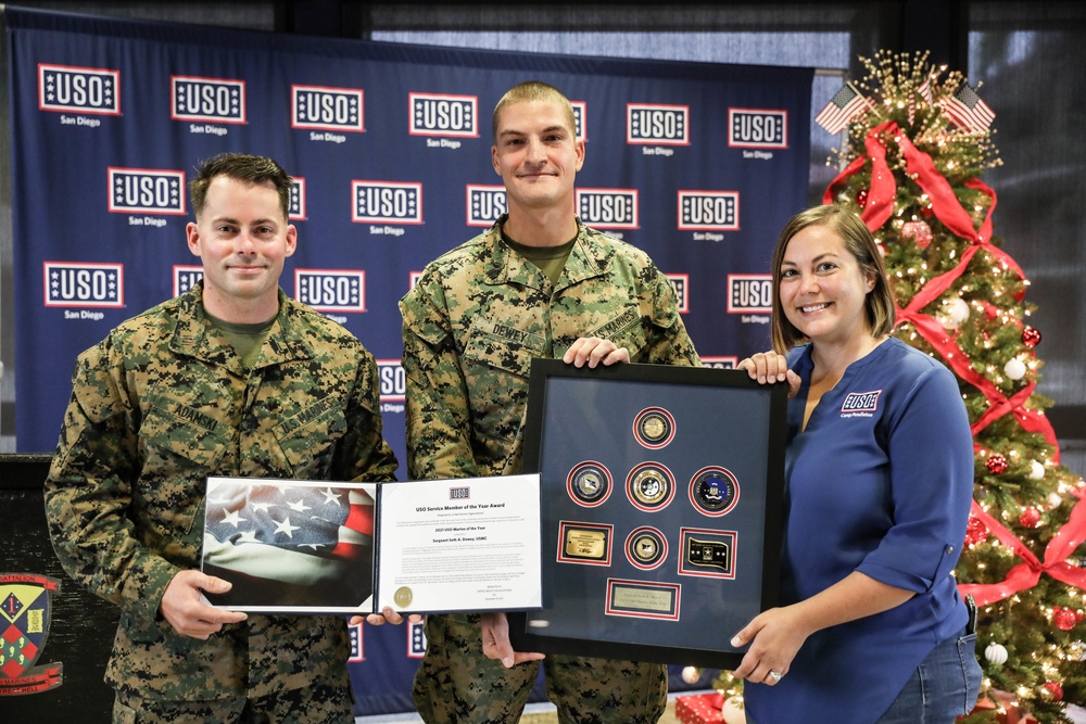 Set the Example, USO Marine of the Year Sgt Seth Dewey