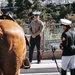 Future Marines Meet Marine Corps Mounted Color Guard