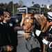 Future Marines Meet Marine Corps Mounted Color Guard