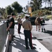 Future Marines Meet Marine Corps Mounted Color Guard