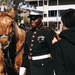 Future Marines Meet Marine Corps Mounted Color Guard